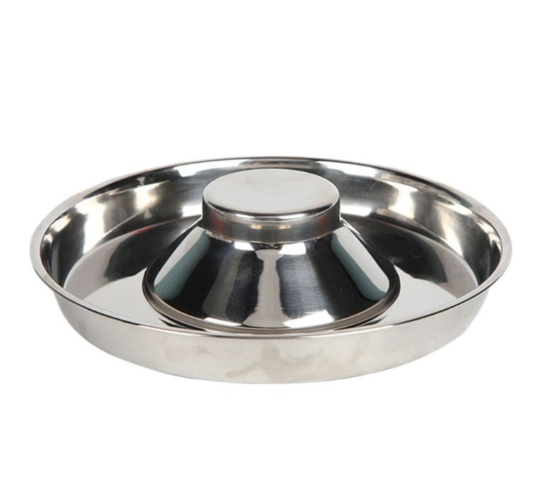 Dog Silver Stainless Steel Bowl