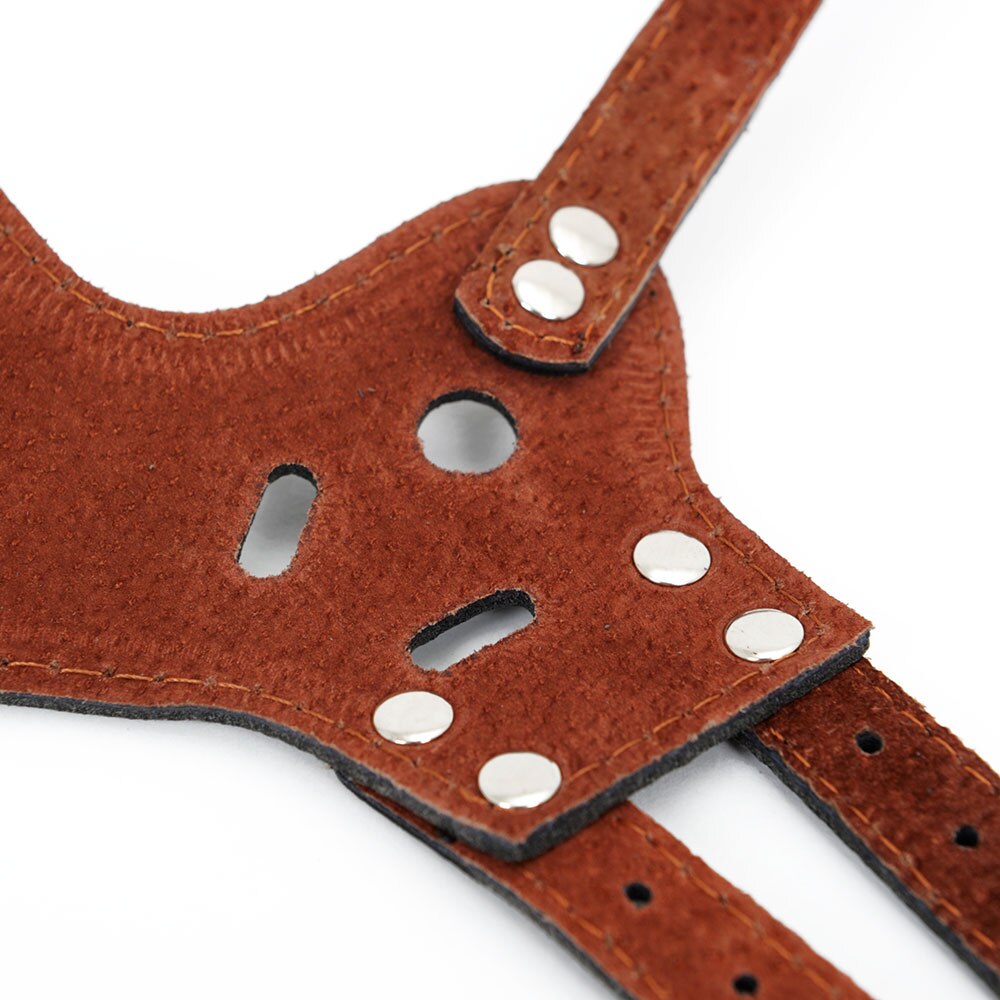 Dog Adjustable Leather Muzzle