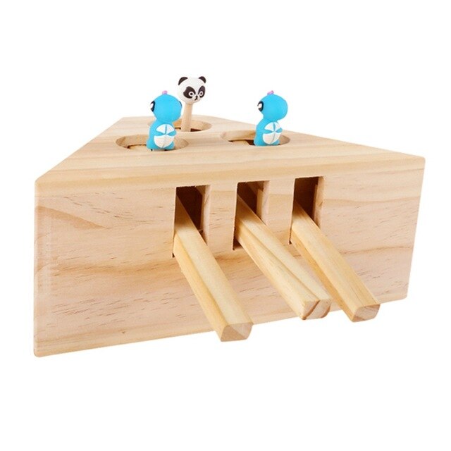 Cat Wooden Interactive Toy