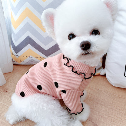 Dog Polka Turtleneck Shirt