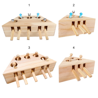 Cat Wooden Interactive Toy