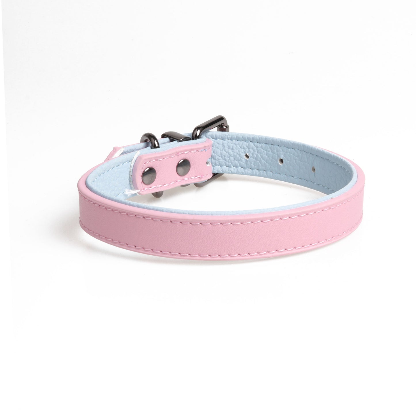 Dog Soft Double Layer Leather Collar