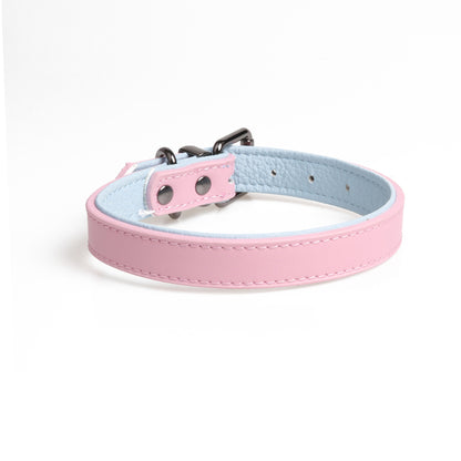 Dog Soft Double Layer Leather Collar