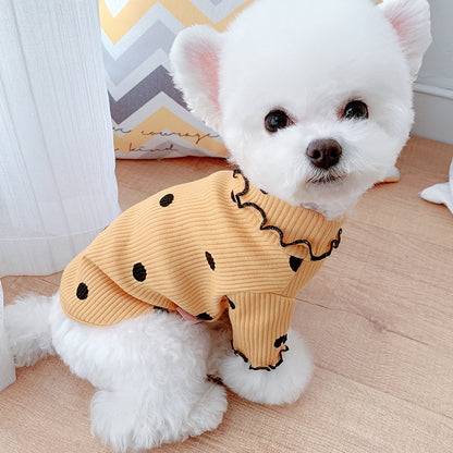 Dog Polka Turtleneck Shirt