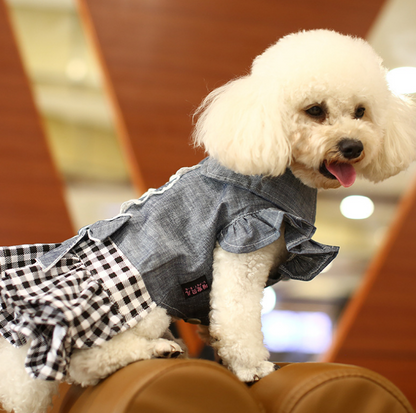 Dog Denim Skirt