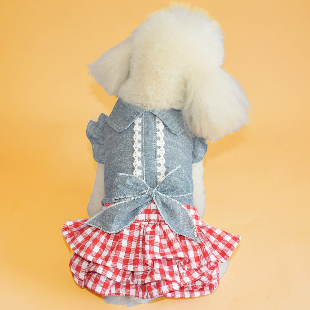 Dog Denim Skirt