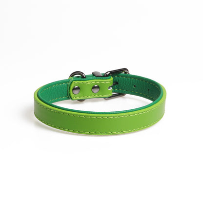 Dog Soft Double Layer Leather Collar