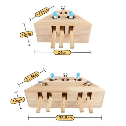 猫用木製インタラクティブ玩具