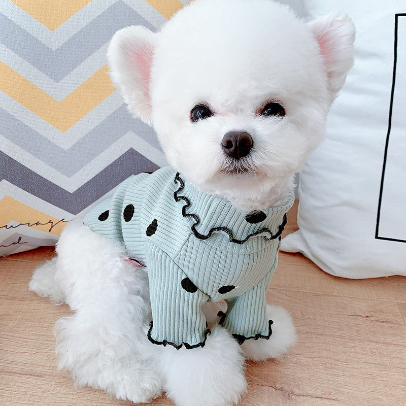 Dog Polka Turtleneck Shirt