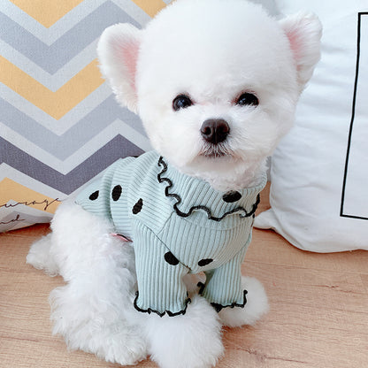 Dog Polka Turtleneck Shirt