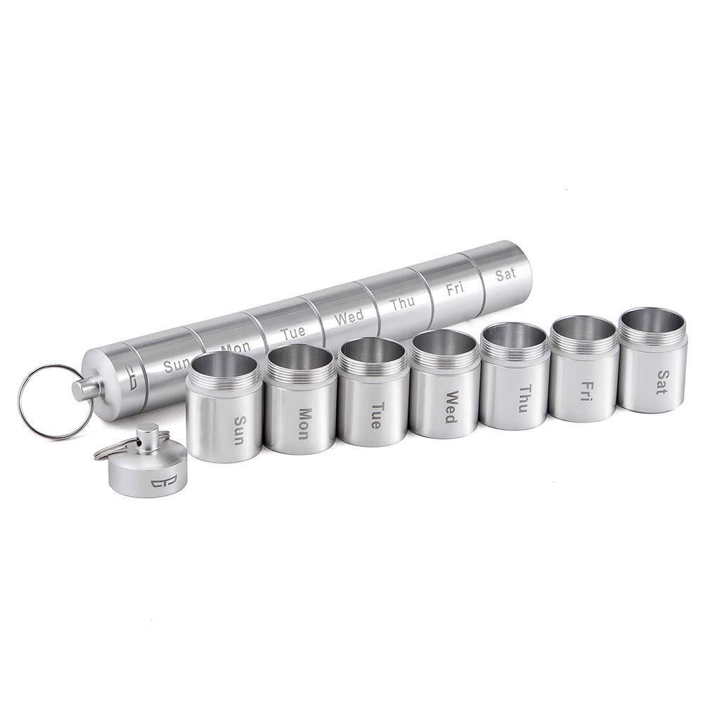 Waterproof 7 Days Aluminium Pill Box