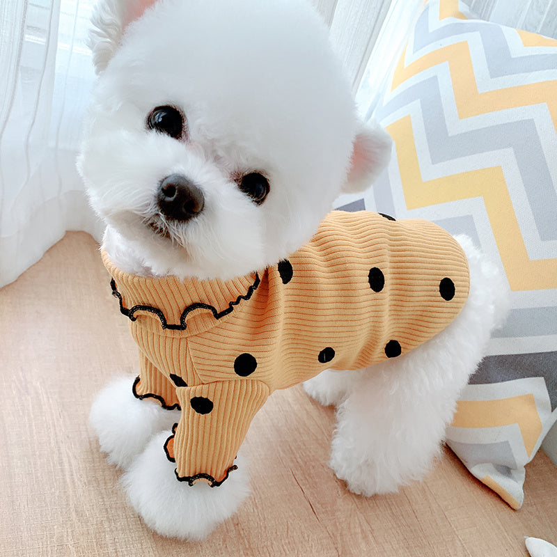 Dog Polka Turtleneck Shirt