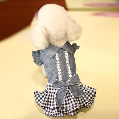 Dog Denim Skirt