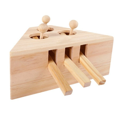 Cat Wooden Interactive Toy