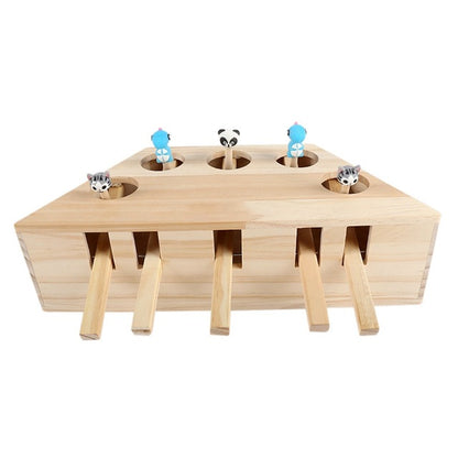 Cat Wooden Interactive Toy