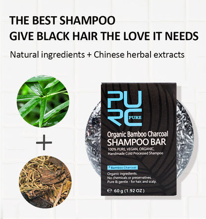 Organic Bamboo Charcoal Shampoo Bar