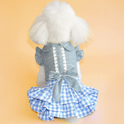 Dog Denim Skirt