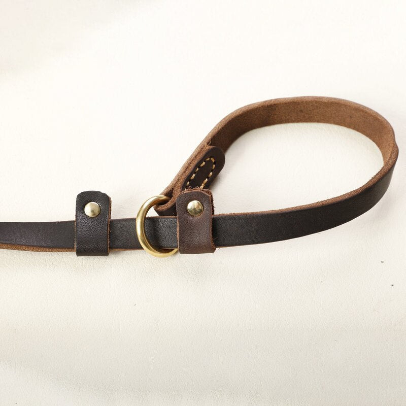 Dog Genuine Leather Leash