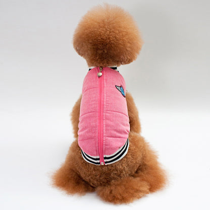 Cappotto da baseball in cotone per cani