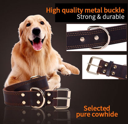 Dog Vintage Cowhide Collar