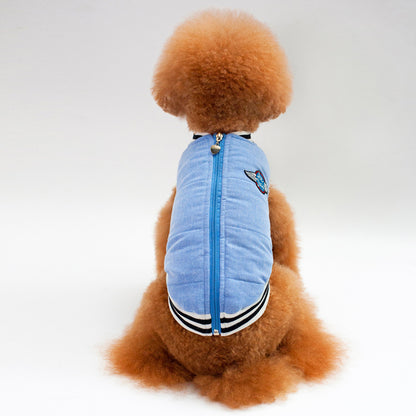 Cappotto da baseball in cotone per cani