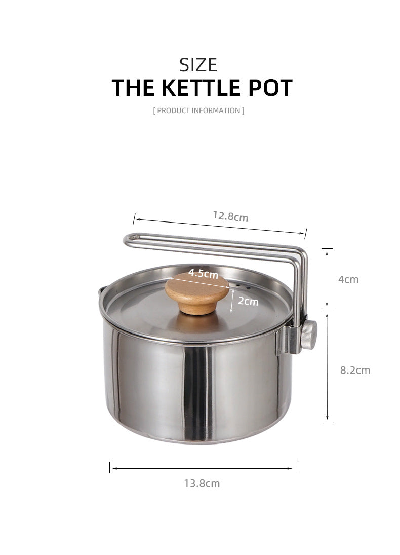 Outdoor Multi-Function Stainless Steel Kettle