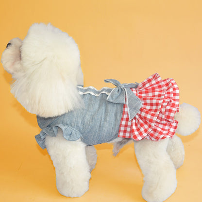 Dog Denim Skirt