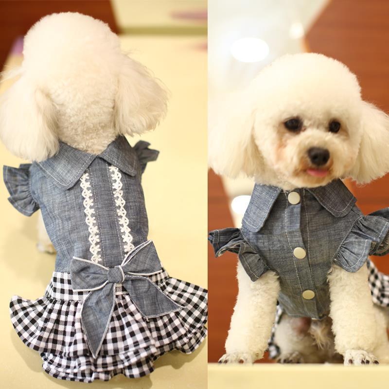 Dog Denim Skirt