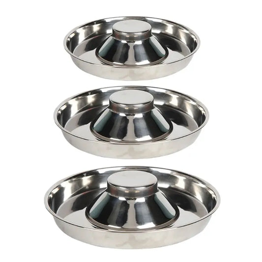 Dog Silver Stainless Steel Bowl